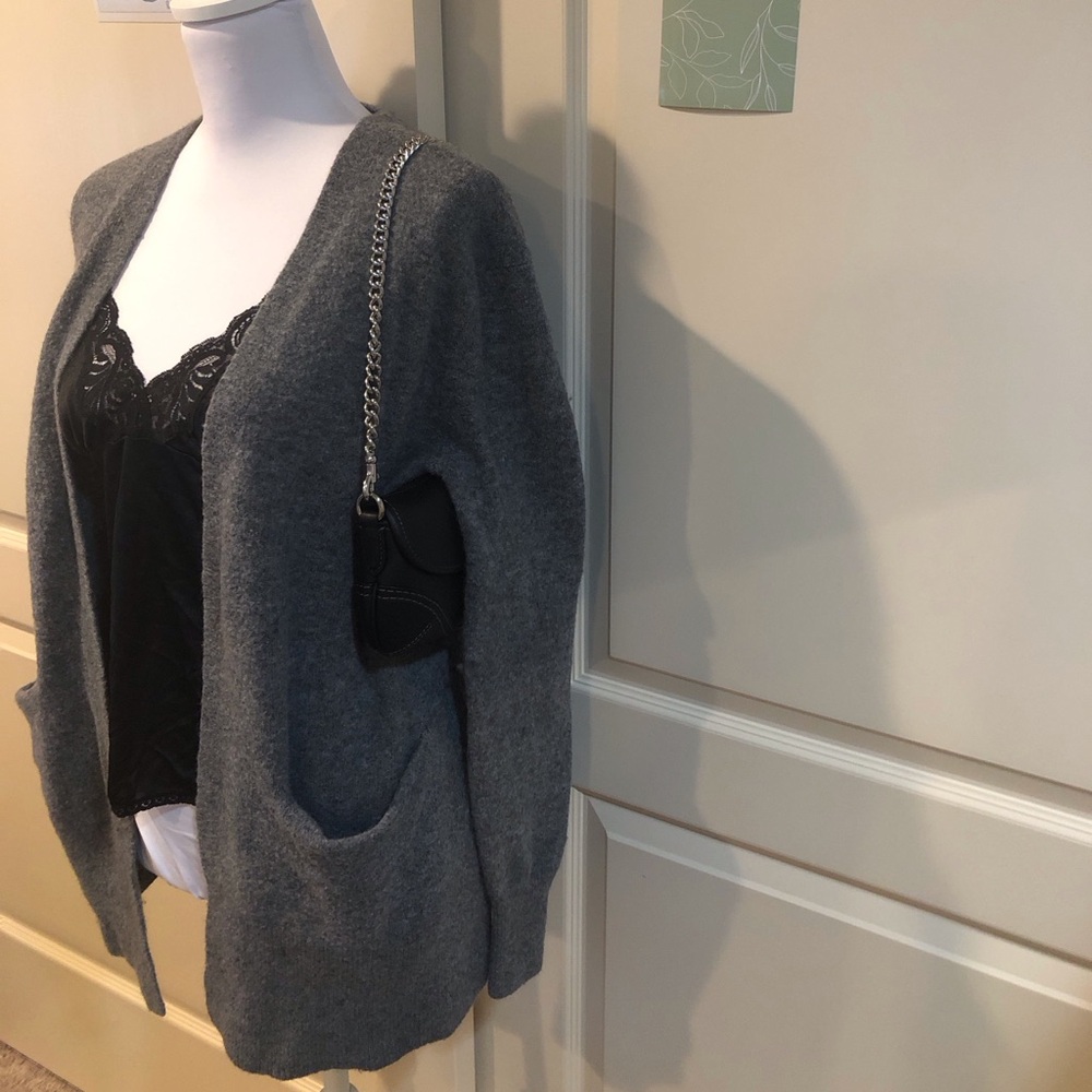 Madewell Charcoal Open-Front Cardigan - Picture 2 of 5